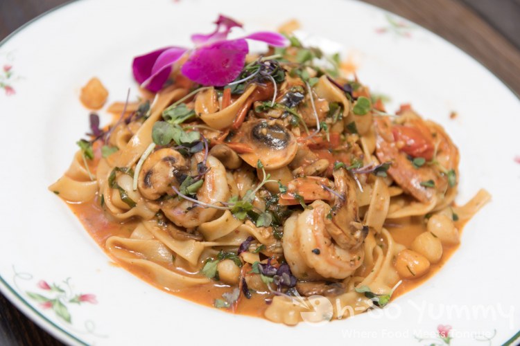 Shrimp and Scallop Pasta at Farmer's Bottega for SDRW Shrimp and Scallop Pasta at Farmer's Bottega for SDRW