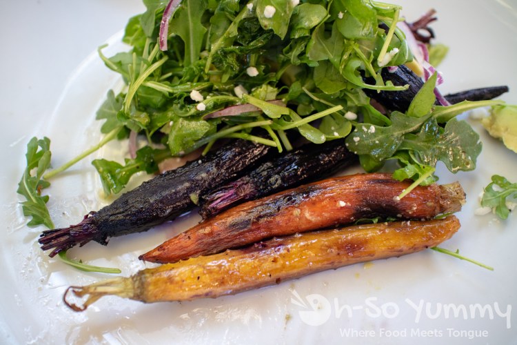 Burnt Carrot Salad at Farmer's Bottega for SDRW Burnt Carrot Salad at Farmer's Bottega for SDRW