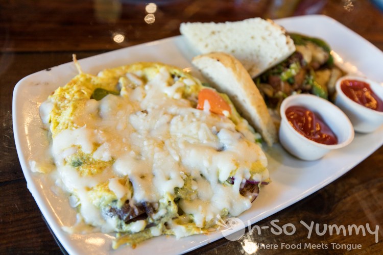 Asiago Fennel Sausage Frittata at Farmer's Table Bay Park in San Diego Asiago Fennel Sausage Frittata at Farmer's Table Bay Park in San Diego