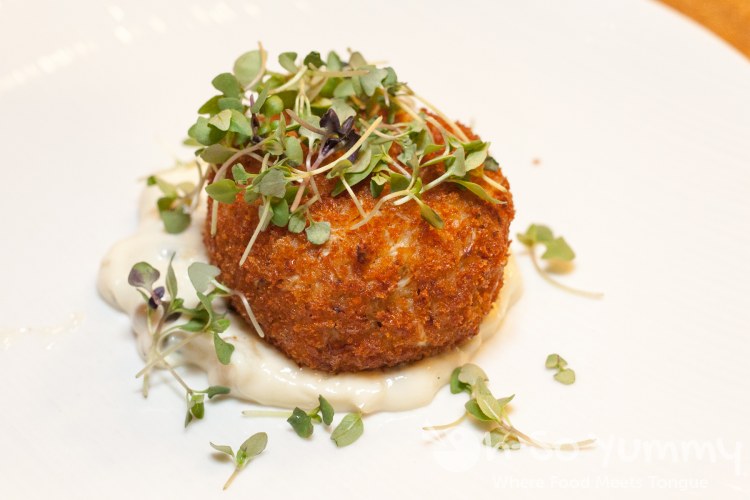 Maryland Crab Cake at Florent Restaurant and Lounge Maryland Crab Cake at Florent Restaurant and Lounge