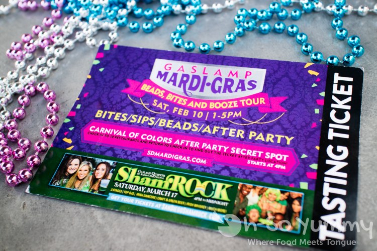 ticket for Gaslamp Mardi Gras Beads Bites and Booze Tour ticket for Gaslamp Mardi Gras Beads Bites and Booze Tour