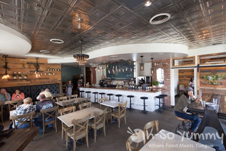 Dining area of The Goat and Vine in Old Town Temecula Dining area of The Goat and Vine in Old Town Temecula