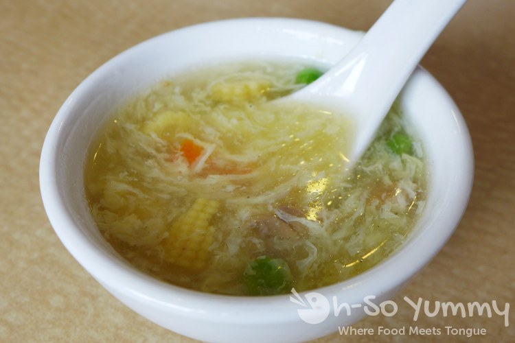 Golden City - lunch special appetizer soup Golden City - lunch special appetizer soup