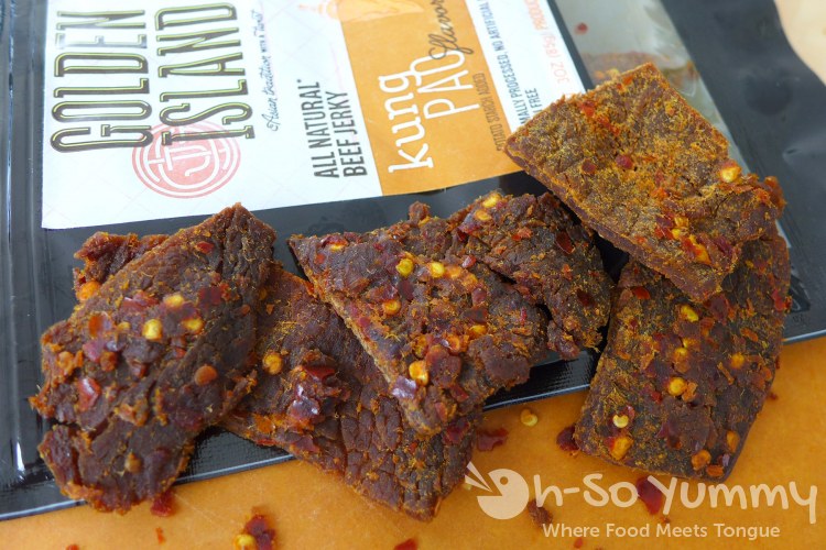 Kung Pao flavored beef jerky from Golden Island Kung Pao flavored beef jerky from Golden Island