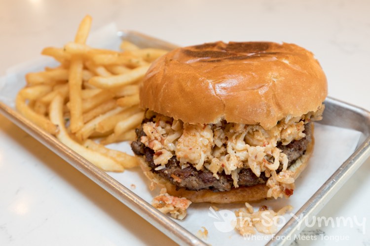 Grater Surf and Turf Burger at Grater Grilled Cheese in San Diego Grater Surf and Turf Burger at Grater Grilled Cheese in San Diego