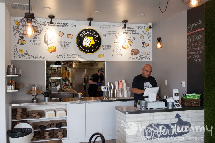ordering counter at Grater Grilled Cheese in La Jolla ordering counter at Grater Grilled Cheese in La Jolla
