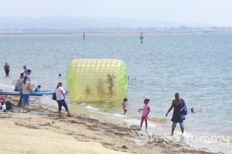 giant cylinder water toys at Harborfest in Chula Vista giant cylinder water toys at Harborfest in Chula Vista