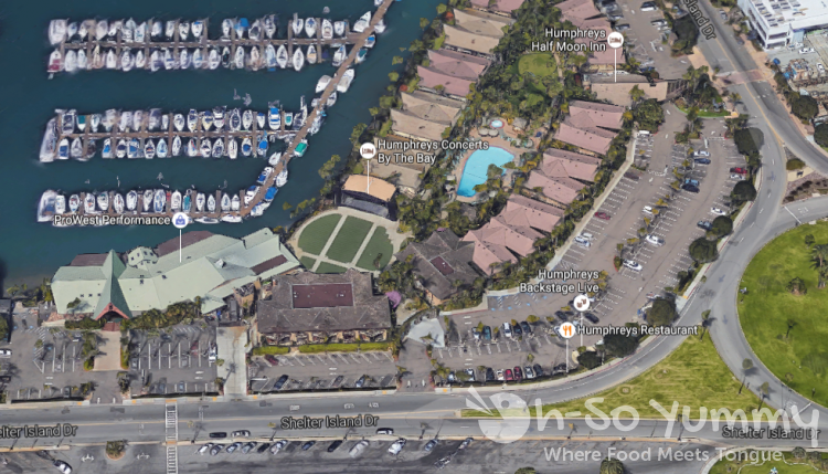 Humphreys Restaurant map Humphreys Restaurant map