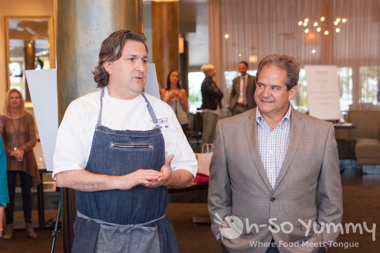 Chef Nicolas Bour and Sergio at Humphreys Chef Nicolas Bour and Sergio at Humphreys