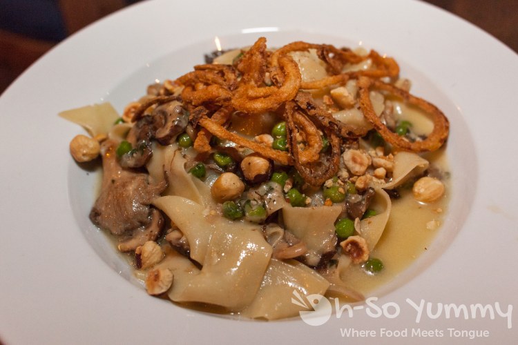 Mushroom Pappadelle Pasta at Indigo Grill in San Diego Mushroom Pappadelle Pasta at Indigo Grill in San Diego