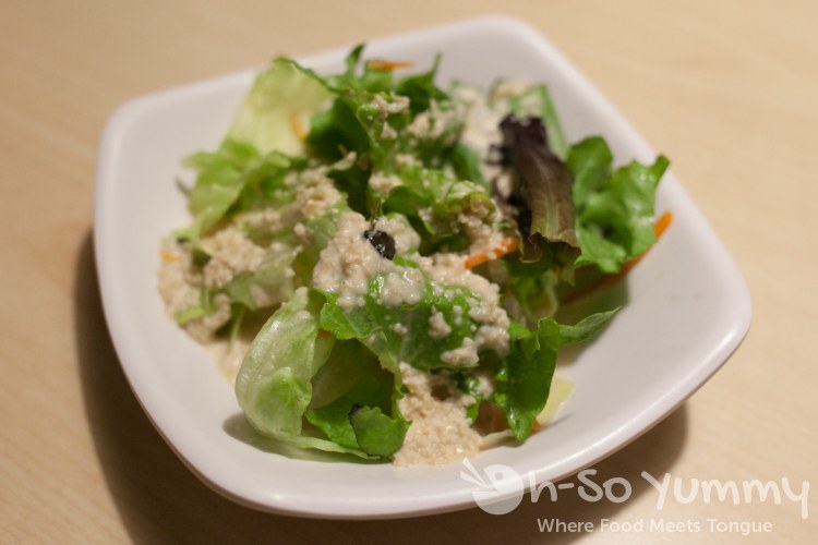 Complimentary salad with your order at Izumi Japanese Restaurant in Poway, CA Complimentary salad with your order at Izumi Japanese Restaurant in Poway, CA