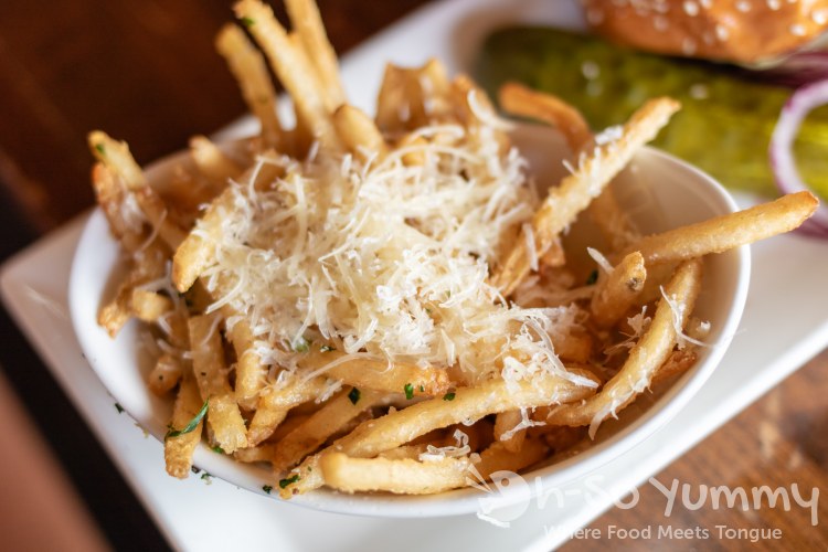 Parmesan Truffle Fries at Jimmy's Famous American Tavern in San Diego Parmesan Truffle Fries at Jimmy's Famous American Tavern in San Diego