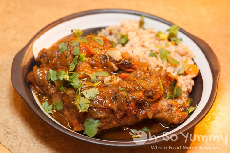 Chakhokhbili (chicken) at Kafe Sobaka Restoran Pomegranate Chakhokhbili (chicken) at Kafe Sobaka Restoran Pomegranate