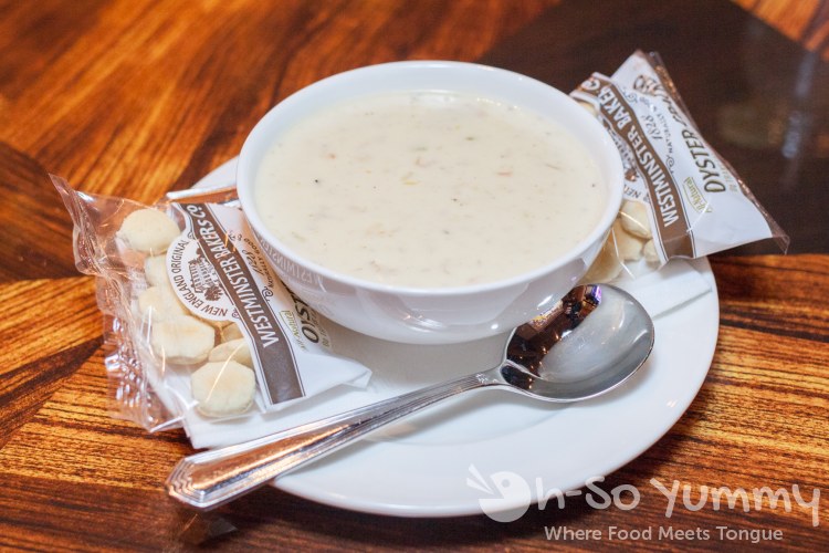 clam chowder at Kelsey's Bar and Grill at Pechanga clam chowder at Kelsey's Bar and Grill at Pechanga