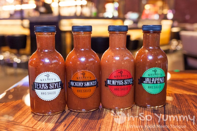 barbecue sauces at Kelsey's Bar and Grill at Pechanga barbecue sauces at Kelsey's Bar and Grill at Pechanga