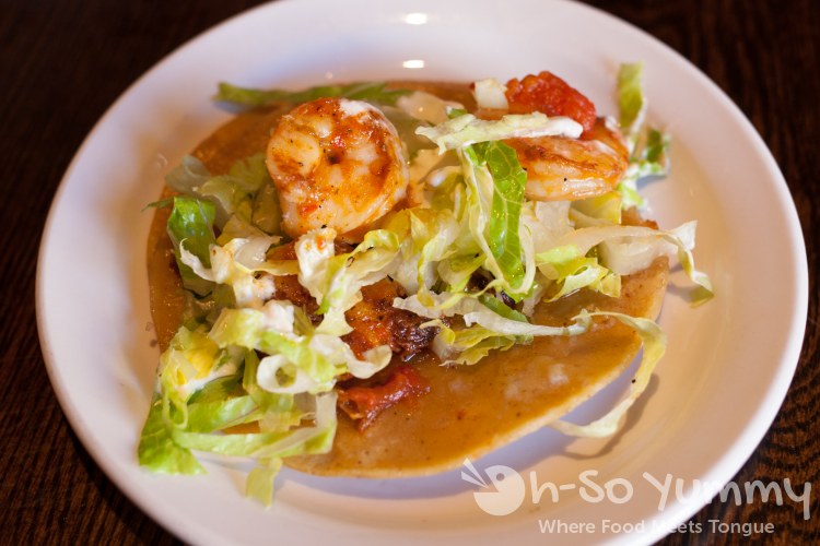 ranchero shrimp taco at La Puerta in San Diego ranchero shrimp taco at La Puerta in San Diego