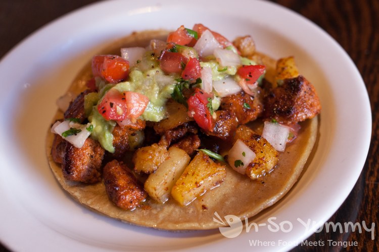 pastor taco at La Puerta in San Diego pastor taco at La Puerta in San Diego