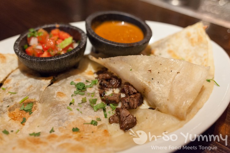 carne asada quesadilla at La Puerta in San Diego carne asada quesadilla at La Puerta in San Diego