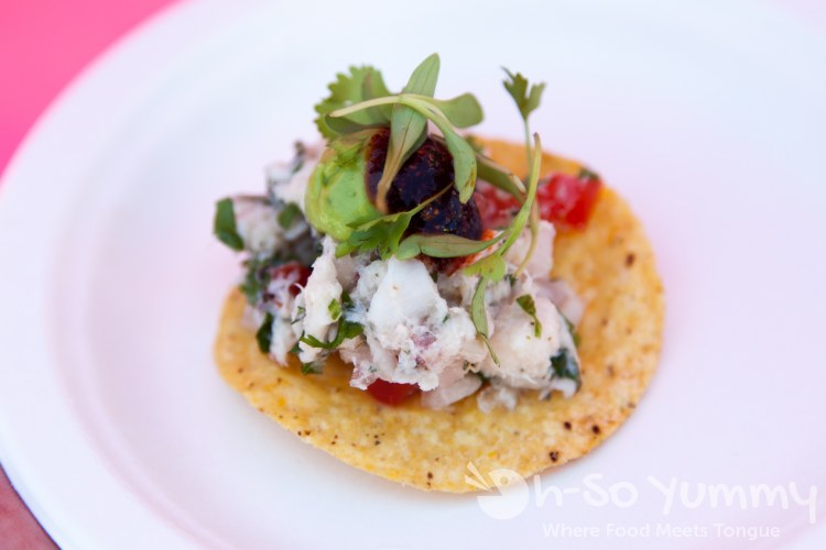 Puesto ceviche tostada at Latin Food Fest San Diego Puesto ceviche tostada at Latin Food Fest San Diego