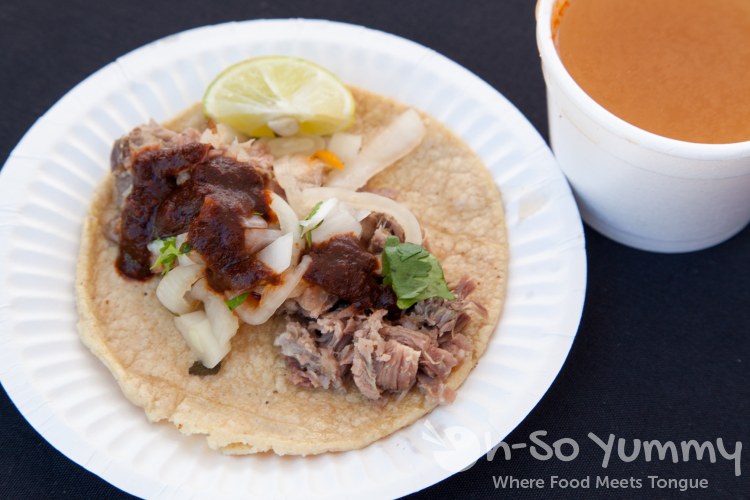Texcoco lamb taco at Latin Food Fest San Diego Texcoco lamb taco at Latin Food Fest San Diego