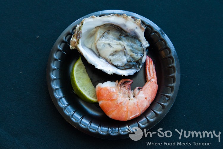 fresh oyster and shrimp at Latin Food Fest San Diego fresh oyster and shrimp at Latin Food Fest San Diego