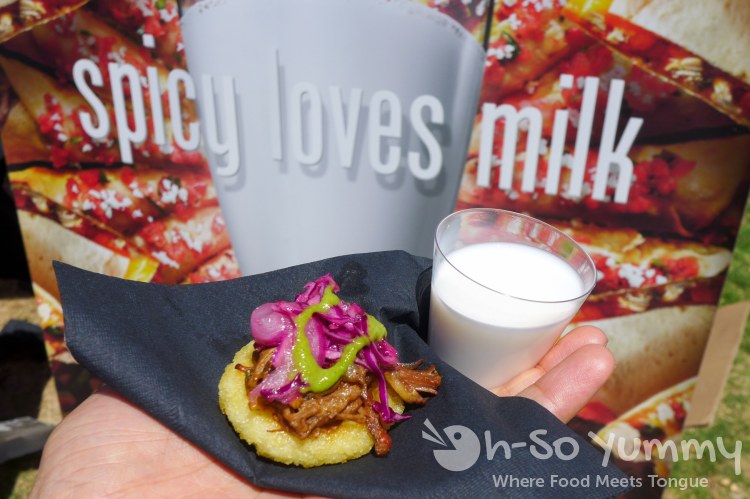 spicy loves milk campaign at latin food fest spicy loves milk campaign at latin food fest