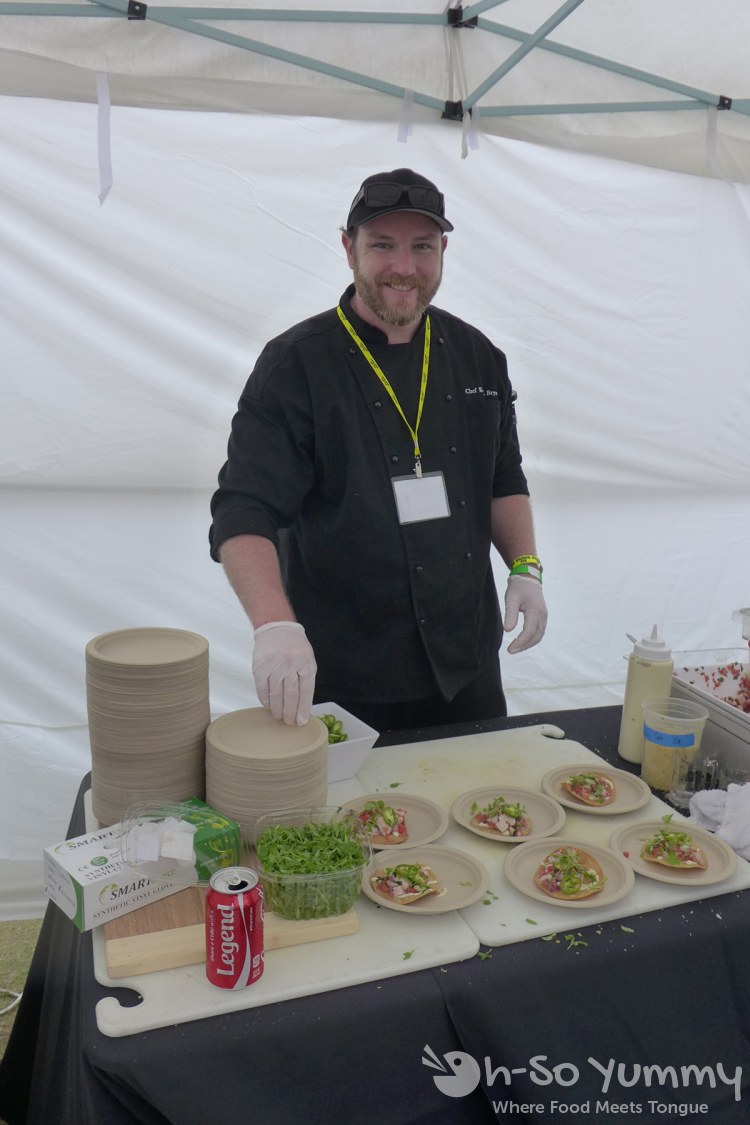 chef kevin bryan of spike africa's at lemon zest and garlic festival 2015 chef kevin bryan of spike africa's at lemon zest and garlic festival 2015