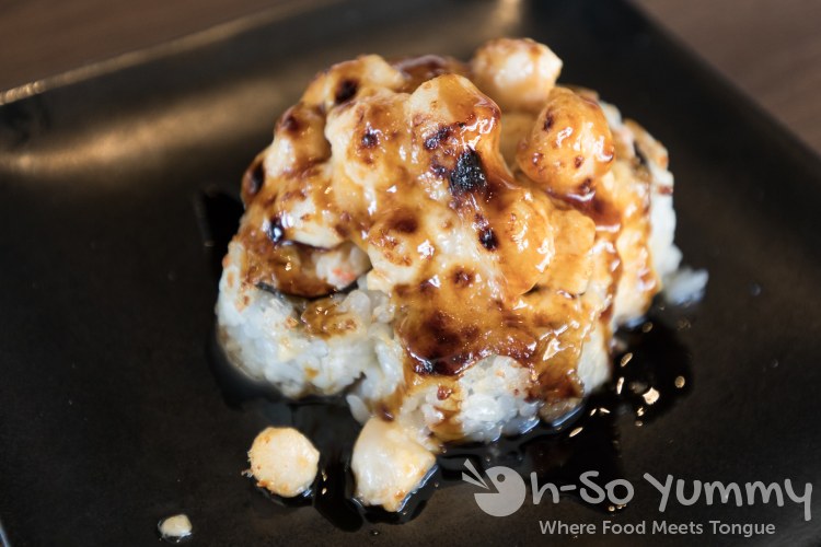 Baked Scallop Roll at Little Sakana in Mira Mesa mall Baked Scallop Roll at Little Sakana in Mira Mesa mall