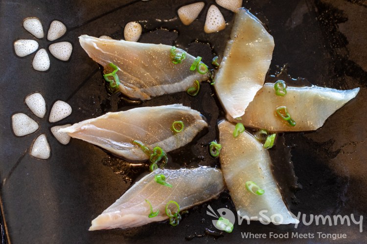 3 piece Carpaccio at Little Sakana in Mira Mesa mall 3 piece Carpaccio at Little Sakana in Mira Mesa mall