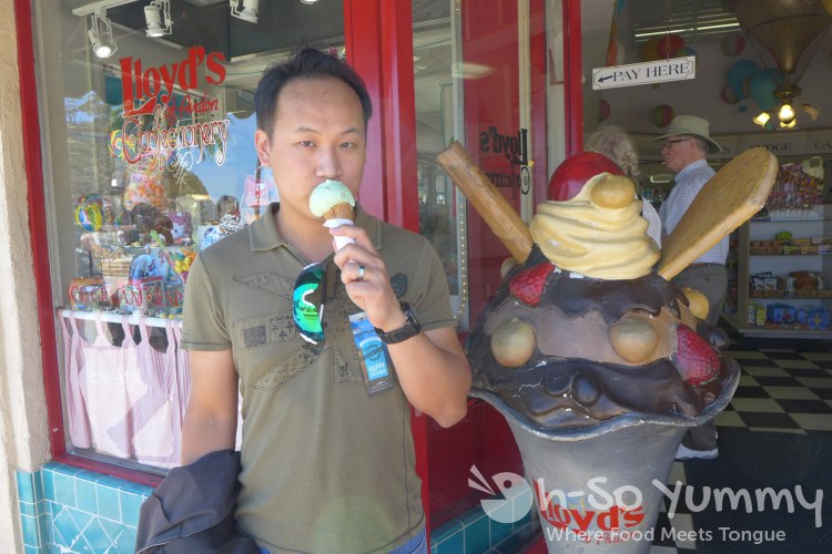 ice cream at Lloyd's of Avalon on Catalina Island ice cream at Lloyd's of Avalon on Catalina Island