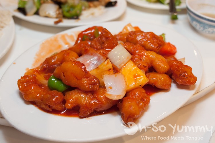 sweet and sour chicken at Ly's Garden in San Diego sweet and sour chicken at Ly's Garden in San Diego