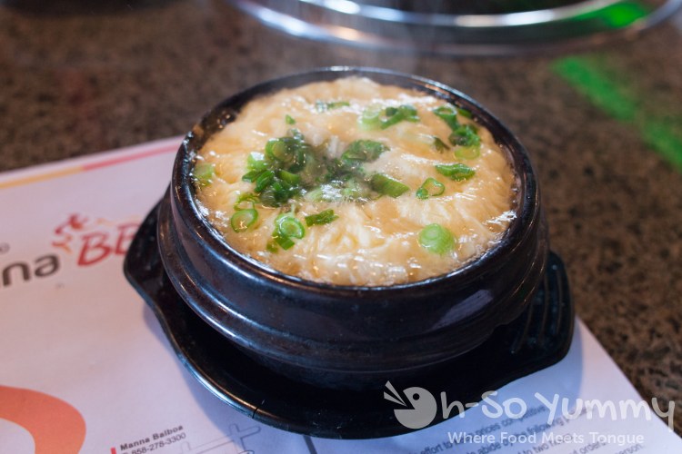 Steamed Egg at Manna BBQ Steamed Egg at Manna BBQ