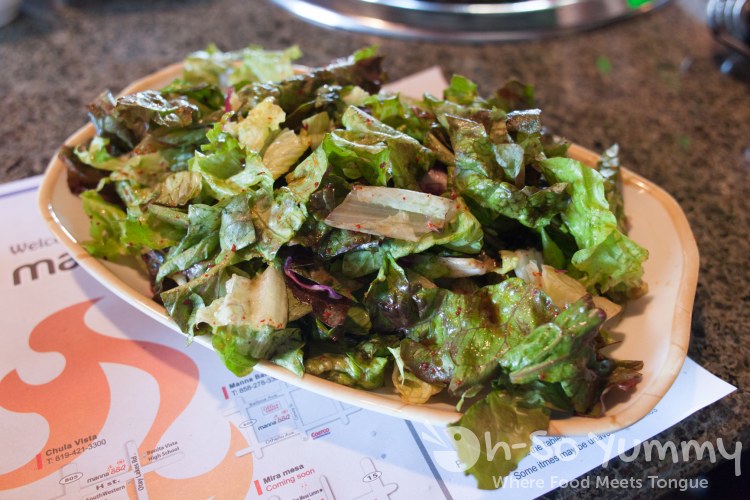 Salad at Manna BBQ Salad at Manna BBQ