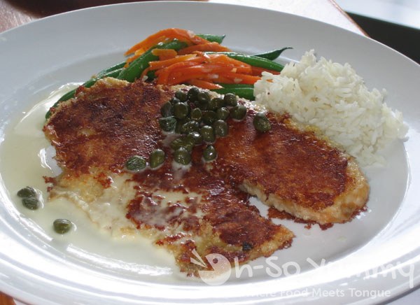 McCormick and Schmick's Parmesan Crusted Tilapia with Lemon Butter and Capers McCormick and Schmick's Parmesan Crusted Tilapia with Lemon Butter and Capers