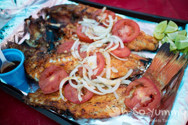 grilled fish from Mariscos Reyna at the fishing village of Popotla, B.C., Mexico grilled fish from Mariscos Reyna at the fishing village of Popotla, B.C., Mexico