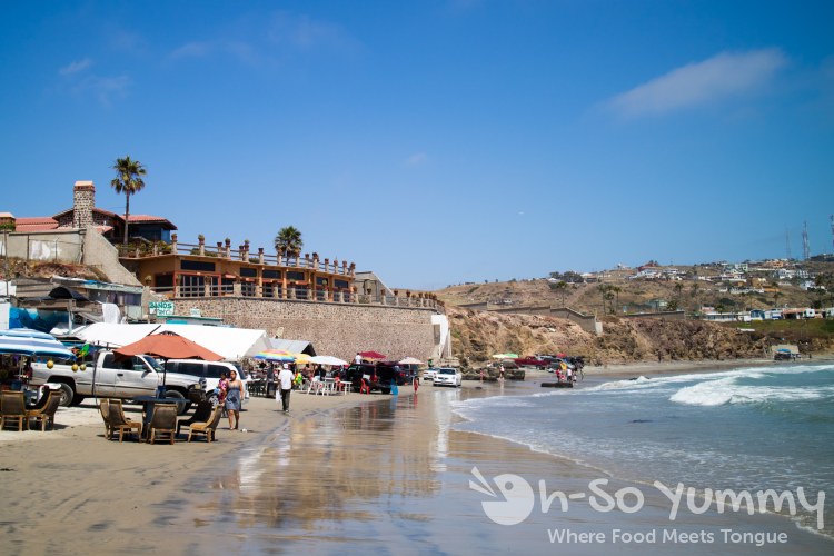 seaside view of fishing village of Popotla, B.C., Mexico seaside view of fishing village of Popotla, B.C., Mexico