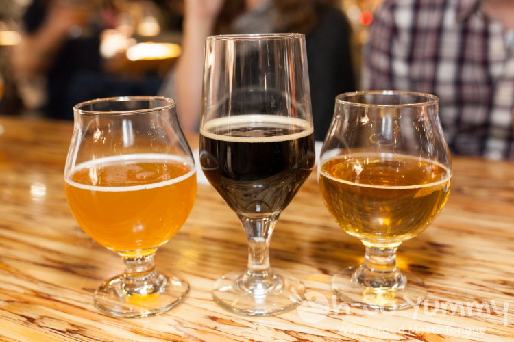 Claritas, Ficus and Grapefruit Solis beer at Mike Hess Brewing Claritas, Ficus and Grapefruit Solis beer at Mike Hess Brewing