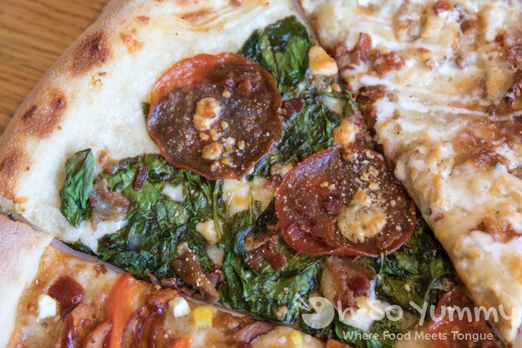 Mamma Mia slice at Mr Moto Pizza in Point Loma Mamma Mia slice at Mr Moto Pizza in Point Loma