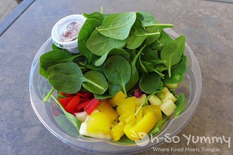 autumn baby spinach salad from Farmer's Fix autumn baby spinach salad from Farmer's Fix
