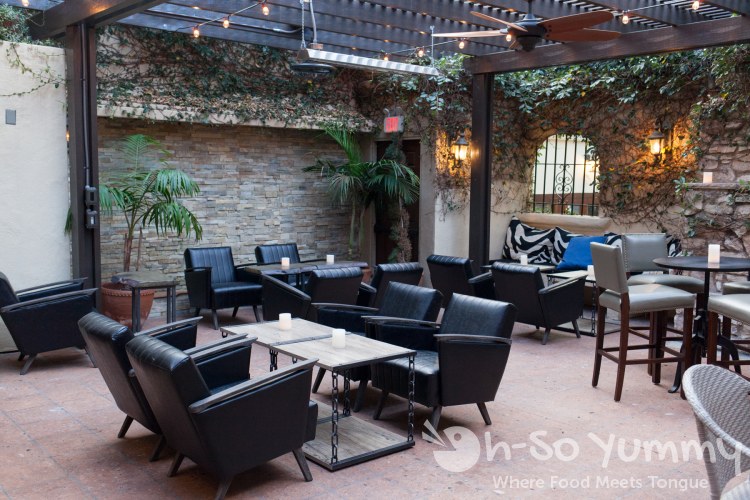 back patio at Nick and G's in Rancho Santa Fe, California back patio at Nick and G's in Rancho Santa Fe, California