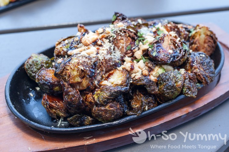 crispy parmesan brussels sprouts at Nick and G's in Rancho Santa Fe, California crispy parmesan brussels sprouts at Nick and G's in Rancho Santa Fe, California