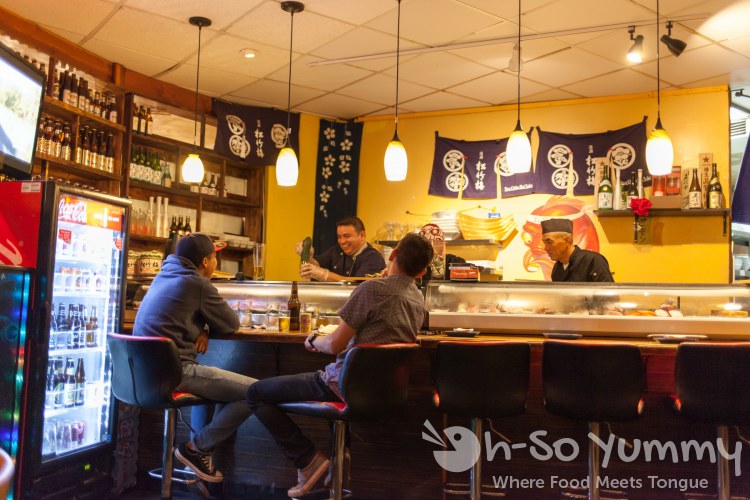 bar area at Nozomi Sushi bar area at Nozomi Sushi