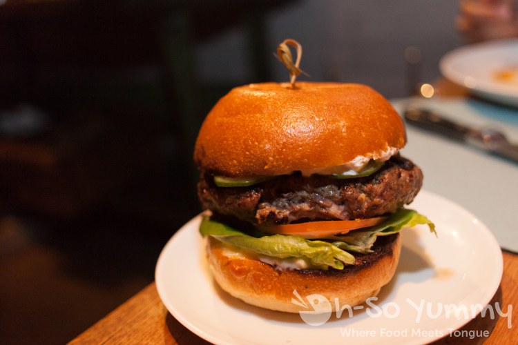 Killer Greek Lamb Burger at OB Warehouse in San Diego Killer Greek Lamb Burger at OB Warehouse in San Diego