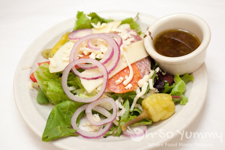 antipasto salad at Old Venice restaurant in San Diego antipasto salad at Old Venice restaurant in San Diego