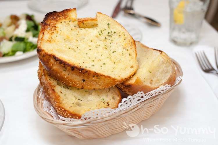 crusty bread at Old Venice restaurant in San Diego crusty bread at Old Venice restaurant in San Diego