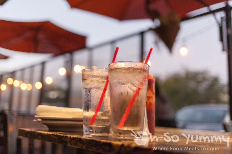 drinks and umbrellas at Oscar Wilde in San Diego drinks and umbrellas at Oscar Wilde in San Diego