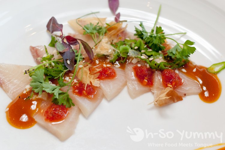 hamachi at Pacifica Del Mar seafood restaurant hamachi at Pacifica Del Mar seafood restaurant