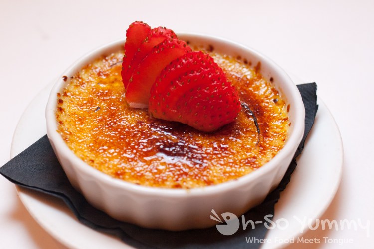 creme brulee at Parc Bistro Brasserie creme brulee at Parc Bistro Brasserie