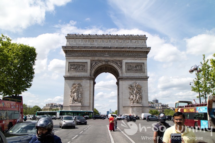 street view of the Arc de Triomphe in Paris France street view of the Arc de Triomphe in Paris France