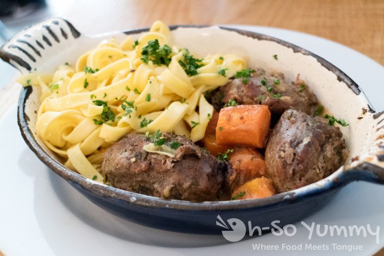 pork cheeks at Le Bistrot Des Campagnes in Paris France pork cheeks at Le Bistrot Des Campagnes in Paris France